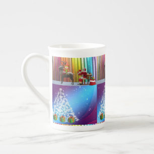 Taza De Porcelana Navidades Mug, Santa, Feliz Navidad