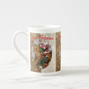 Taza De Porcelana Navidades Mug, Santa, Feliz Navidad
