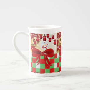 Taza De Porcelana Navidades Mug, Santa, Feliz Navidad