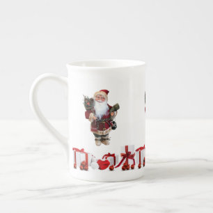 Taza De Porcelana Navidades Mug, Santa, Feliz Navidad