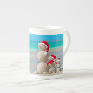 Taza De Porcelana Navidades Mug Snowman