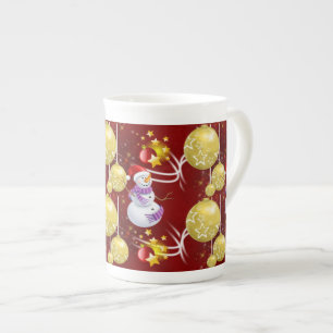 Taza De Porcelana Navidades Mug Snowman