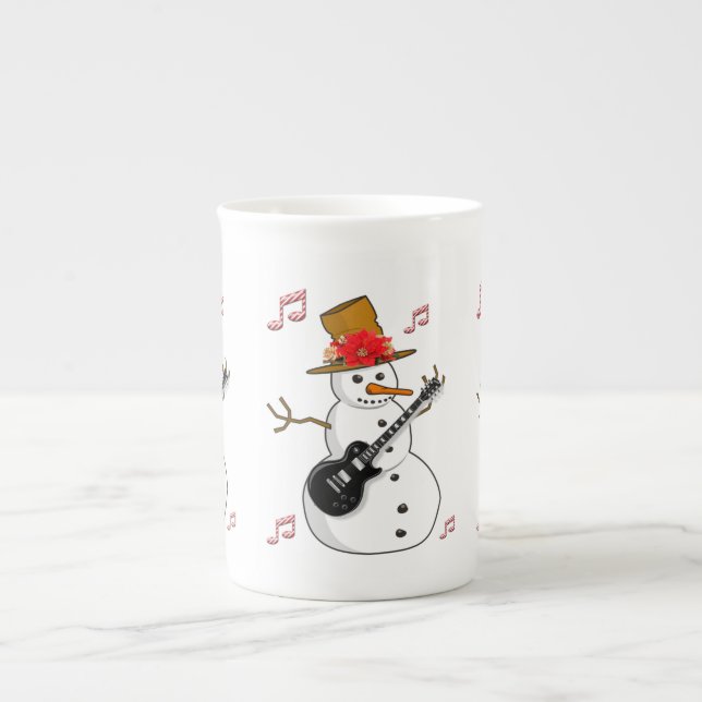 Taza De Porcelana Navidades Mug, Snowman, Feliz Navidad (Frente)