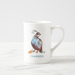 Taza De Porcelana Navidades Partridge Pear Cute Boho Blue Birds