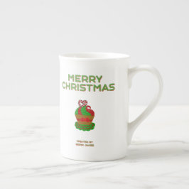 Taza De Porcelana Navidades quequito hueso tazón chino