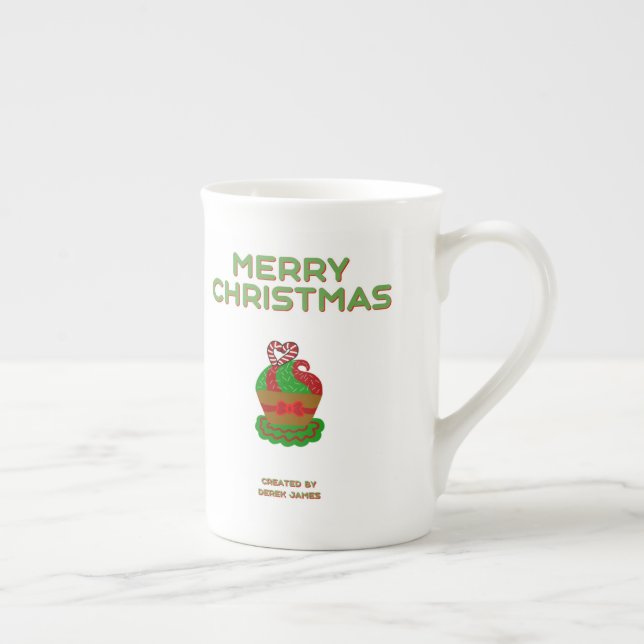 Taza De Porcelana Navidades quequito hueso tazón chino (Derecha)
