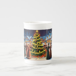 Taza De Porcelana Navidades tradicionales de cuta vintage