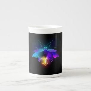 Taza De Porcelana Neon Firefly en negro