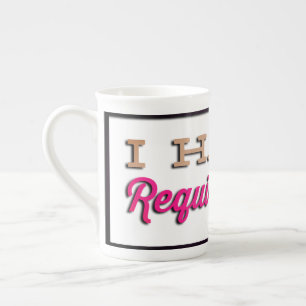 Taza De Porcelana NiCK DAViD - Requisitos para la Copa China Hueso