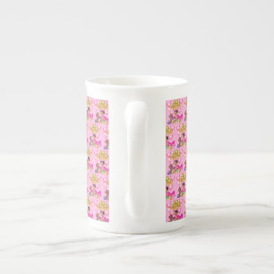 Taza De Porcelana Niña bebé de rosa