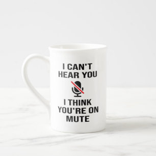 Taza De Porcelana No puedo oírte, creo que estás callado