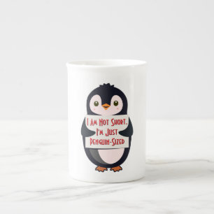 Taza De Porcelana No soy bajo, simplemente tengo tamaño de pingüino