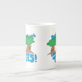 Taza De Porcelana ¡No te metas con los ÁRBOLES!