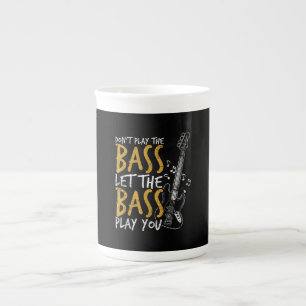 Taza De Porcelana No toques el trasero, deja que la guitarra del tra