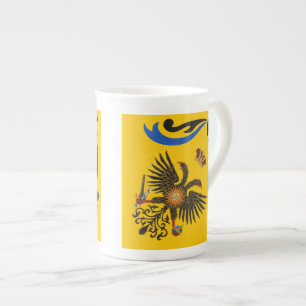 Taza De Porcelana Nobile Contrada dell'Aquila Palio di Siena (Águila