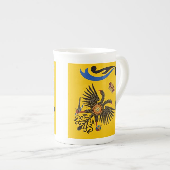 Taza De Porcelana Nobile Contrada dell'Aquila Palio di Siena (Águila (Derecha)