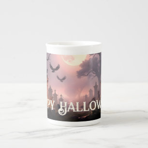 Taza De Porcelana Noche de Sombras: Un hechizo de Halloween despiert