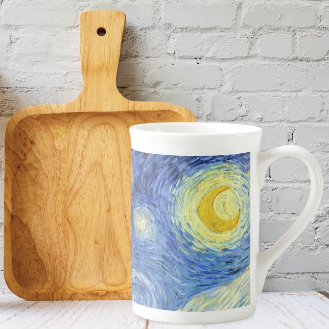 Taza De Porcelana Noche estrellada Luna Vincent van Gogh (Subido por el creador)