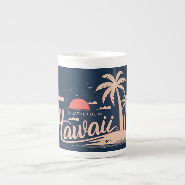 Taza De Porcelana Nombre personalizado Hawaii (Frente)