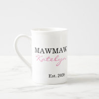 Nombre personalizado Mawmaw año establecido