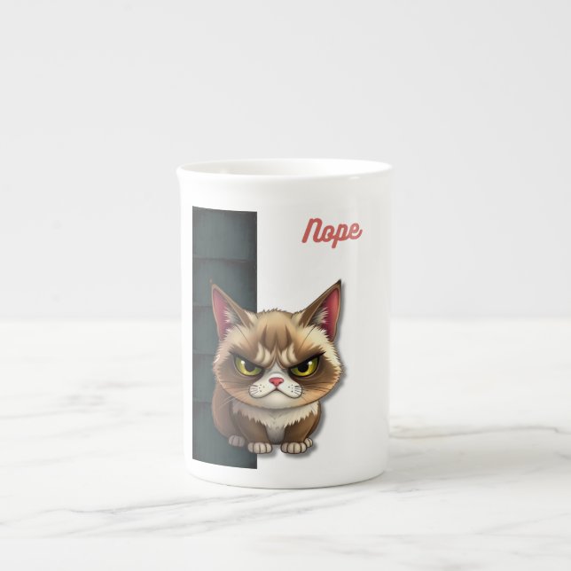 Taza De Porcelana Nope (Frente)