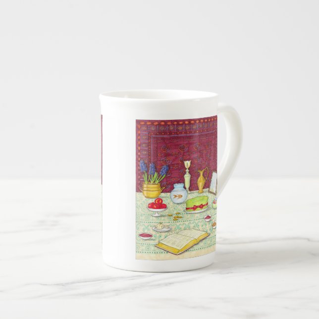Taza De Porcelana Noruz Bone China Mug (Derecha)