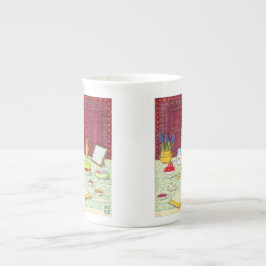 Taza De Porcelana Noruz Bone China Mug
