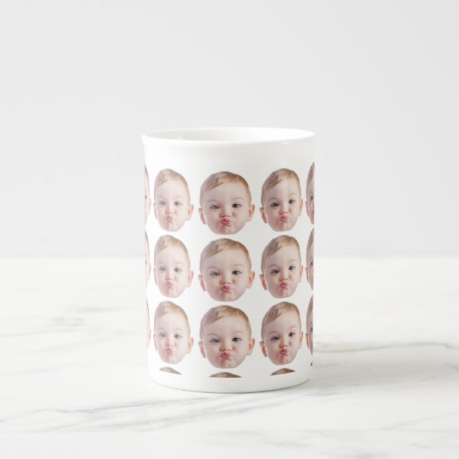 Taza De Porcelana Novia Novia Novia Regalo Caras divertidas (Frente)