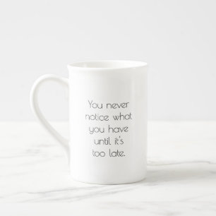 Taza De Porcelana Nunca se nota Mug de especialidad