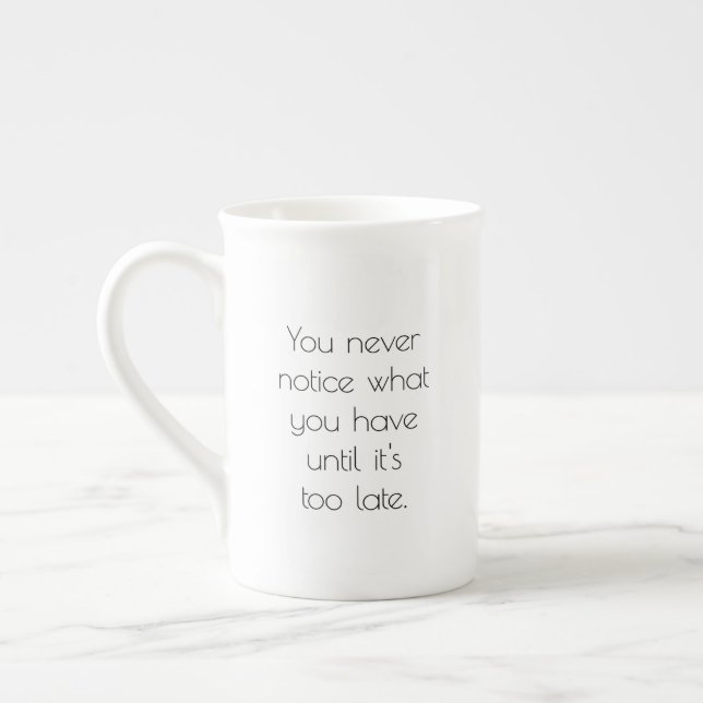 Taza De Porcelana Nunca se nota Mug de especialidad (Izquierda)