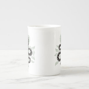 Taza De Porcelana Oasis de la Serpiente