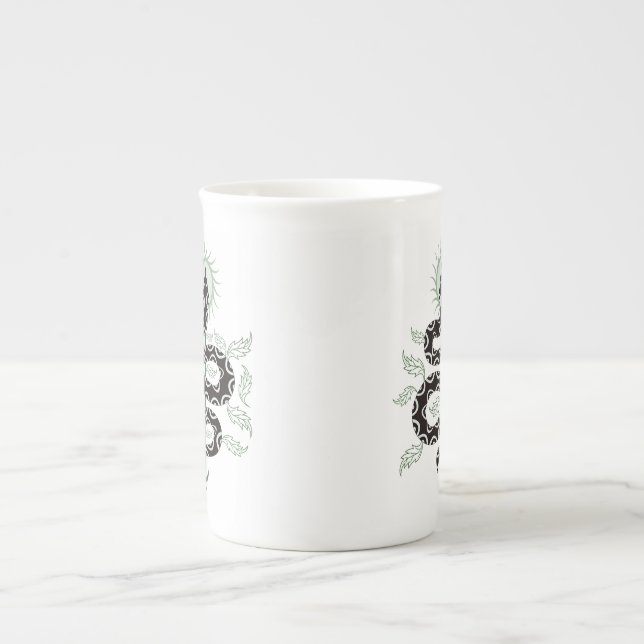 Taza De Porcelana Oasis de la Serpiente (Frente)