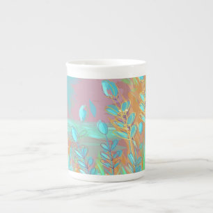 Taza De Porcelana Obra contemporánea original "The Lake"