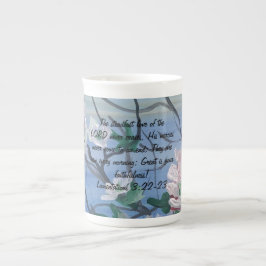 Taza De Porcelana Obra de Arte Original Escritura
