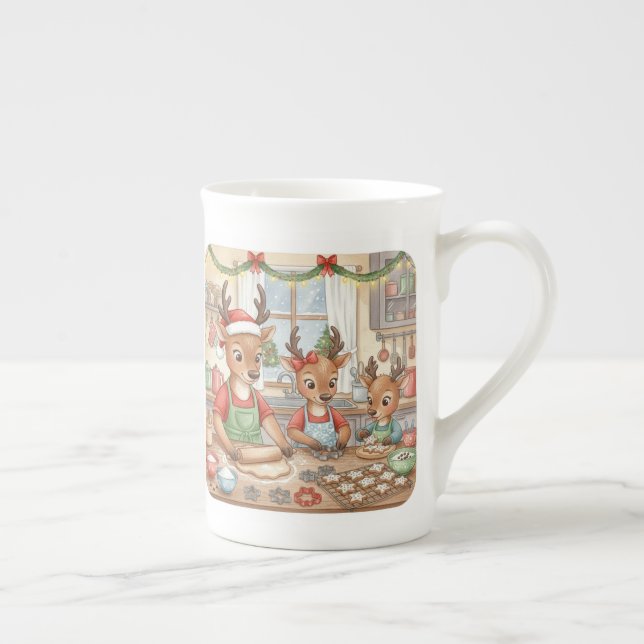 Taza De Porcelana Oh Deer, Christmas Is Here! Coffee Mug (Derecha)