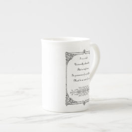 Taza De Porcelana Orgullo de Jane Austen y línea cita del perjuicio