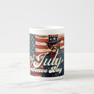 Taza De Porcelana Orgulloso Alma del 4 de julio