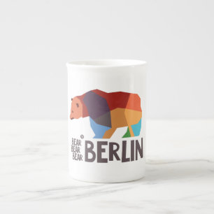 Taza De Porcelana Originales 008 de Berlín del oso del oso del oso