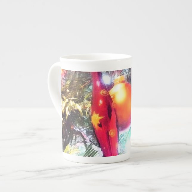 Taza De Porcelana Ornamentos ilustrativos (Izquierda)