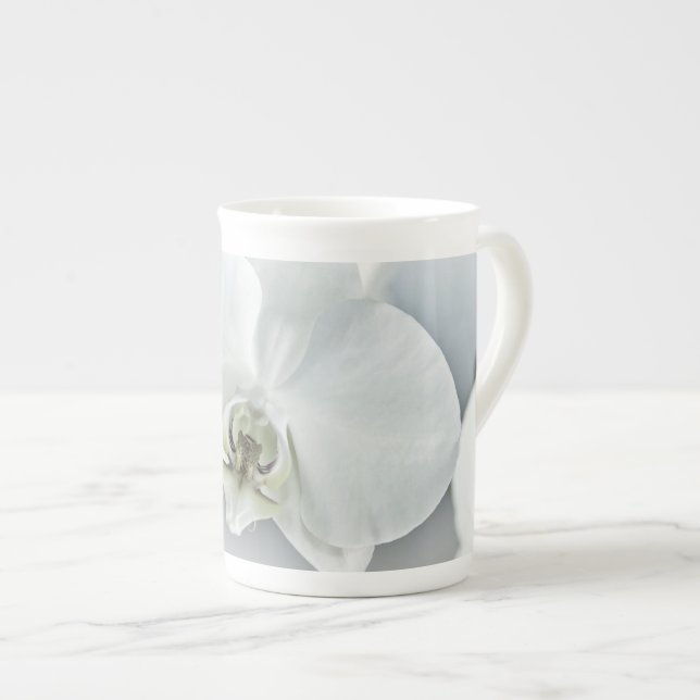Taza De Porcelana Orquídea de faleonopsis blanca (Derecha)