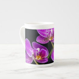 Taza De Porcelana Orquídea púrpura