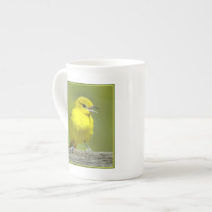 Taza De Porcelana Ortolano Oriol - Fotografía Original