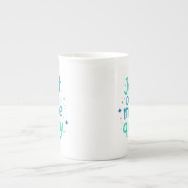 Taza de porcelana ósea Just One More Query