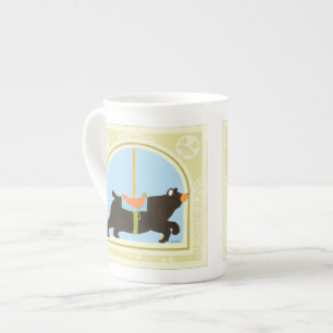 Taza De Porcelana Oso carrusel de junio Erica Vess
