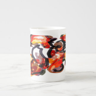 Taza De Porcelana Otoño de la puesta de sol de Fox