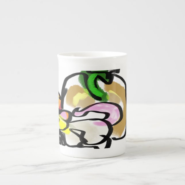 Taza De Porcelana Otoño del ratón (Frente)