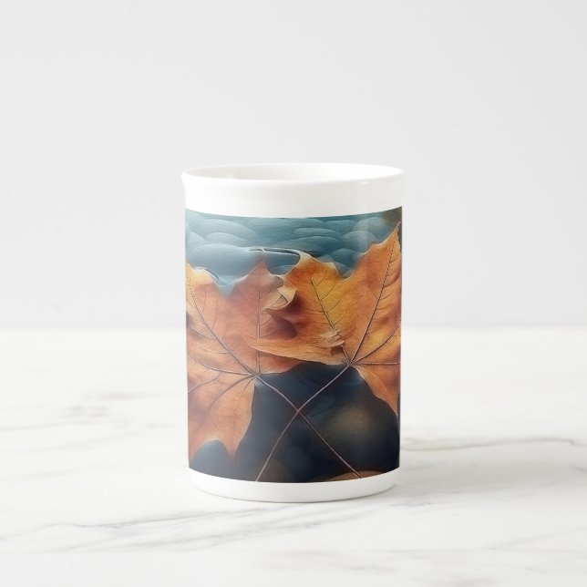 Taza De Porcelana Otoño en cada sip (Frente)