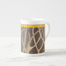 Taza De Porcelana Otoño tardío sobre un hongo chino (B)