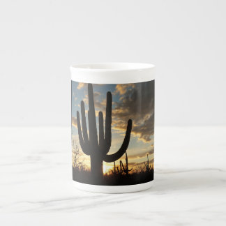 Taza De Porcelana Paisaje del desierto de Saguaro Sunset II Arizona
