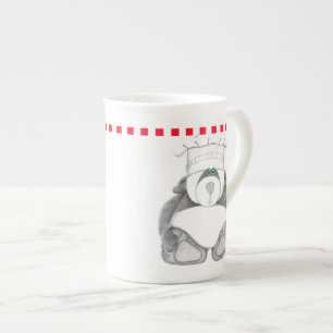 Taza De Porcelana Panda Bear Bone China